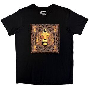 Santana Unisex Adult Lionhead Frame T-Shirt / Black